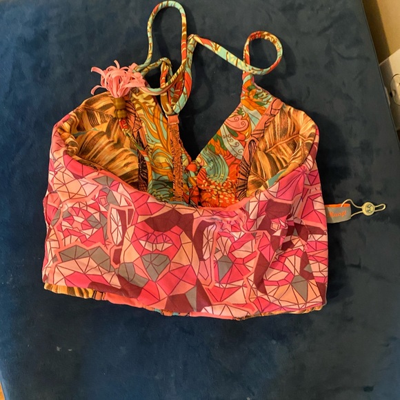 Maaji lace up t back bikini top size L - Picture 2 of 2